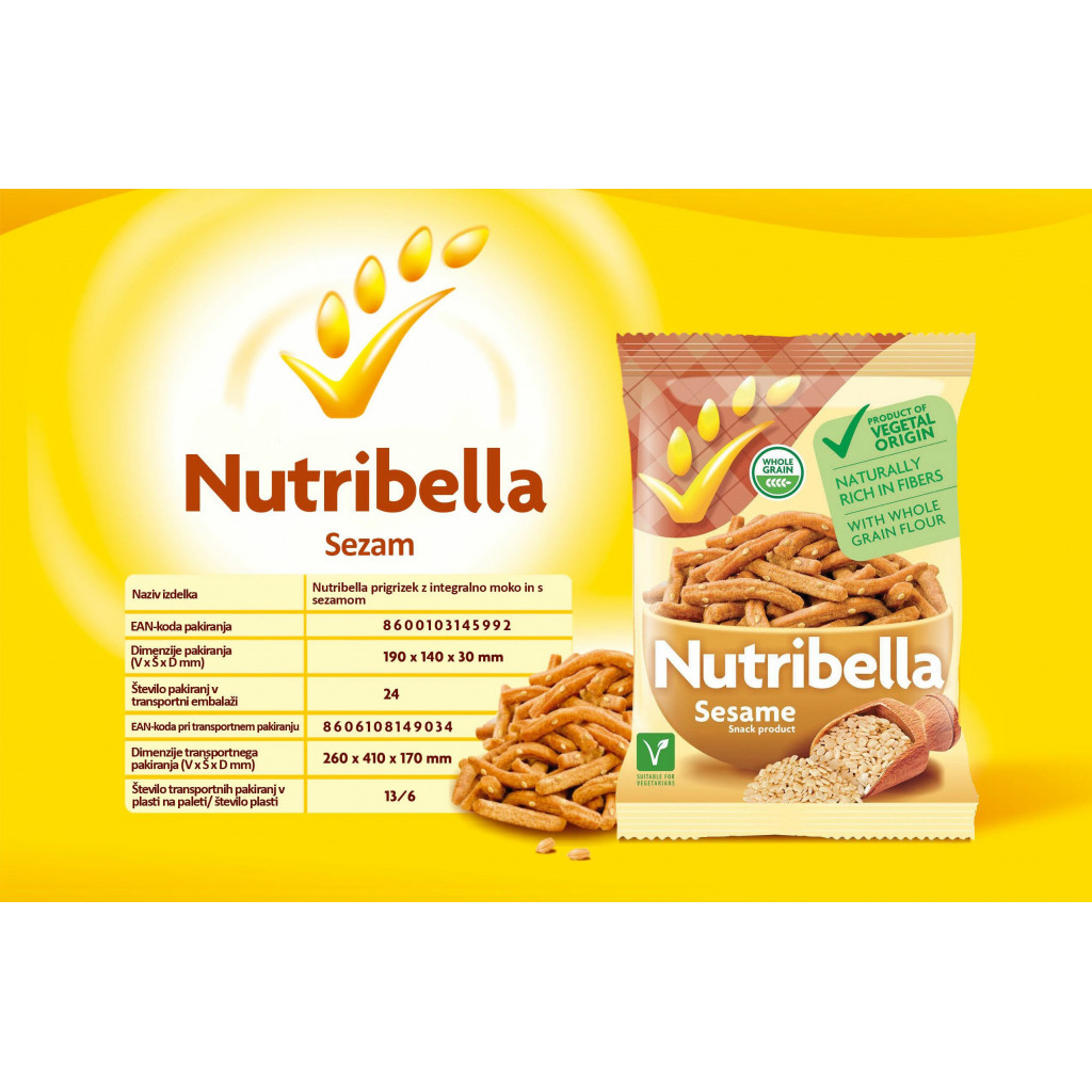 Grisini Nutribella sezam - 70g