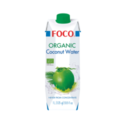 FOCO Organic kokosova voda 1 l