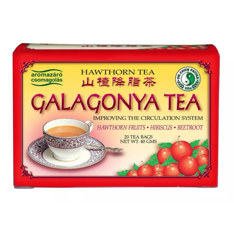 Glogov čaj za srce in cirkulacijo 20 x 2 g Dr.Chen