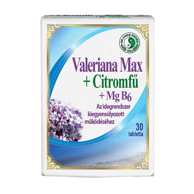 Valeriana Max + melisa + magnezij + vitamin B6 - 30 tablet Dr. Chen