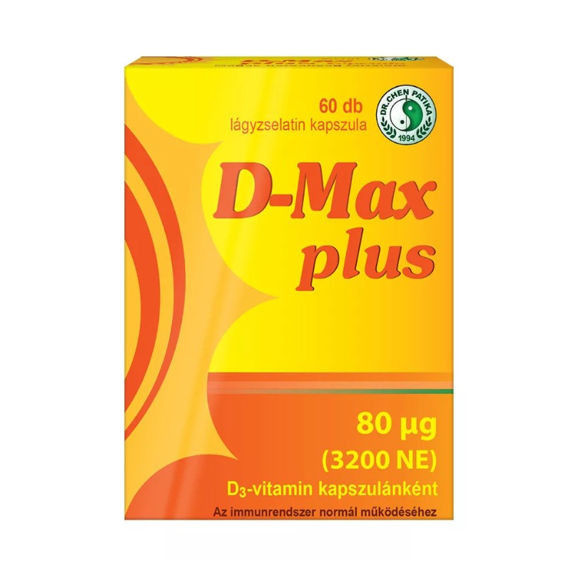Vitamin D D-Max Plus 60 kapsul – 3200 i.e. Dr.Chen
