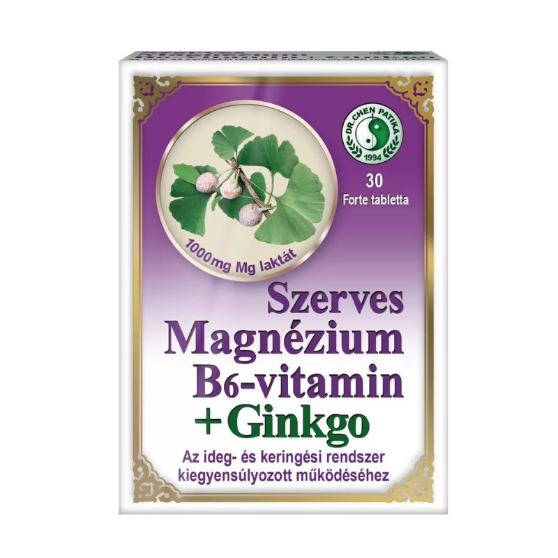 Magnezij + vitamin B6 + ginko - 30 tablet Dr. Chen