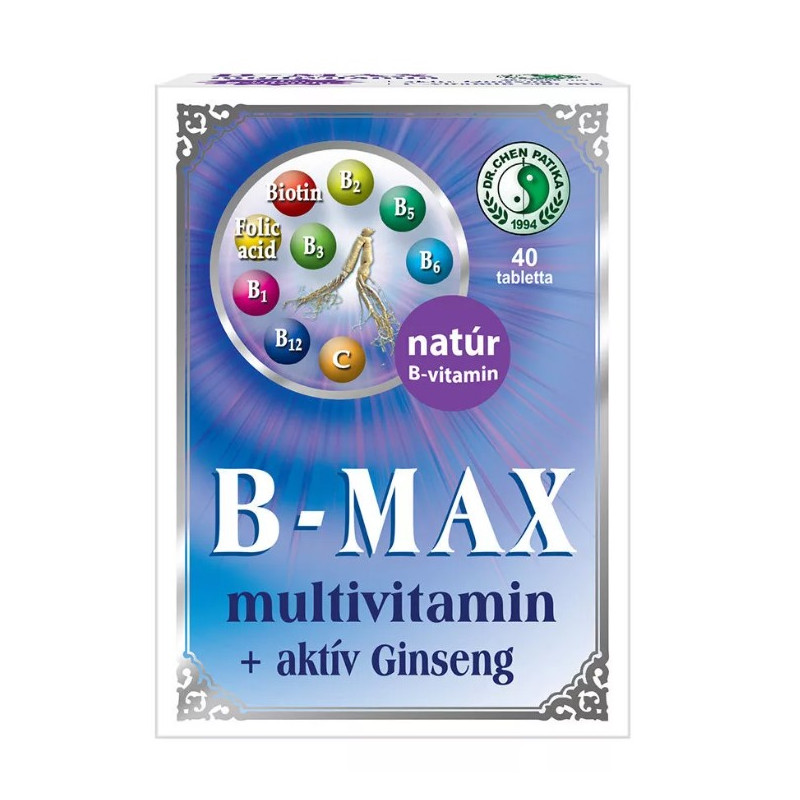 B–Max multivitamin z ginsengom - 40 tablet Dr.Chen