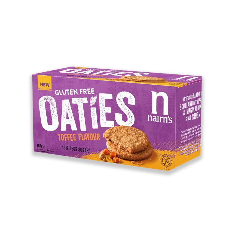 Nairn’s brezglutenski ovseni piškoti s karamelo 160g