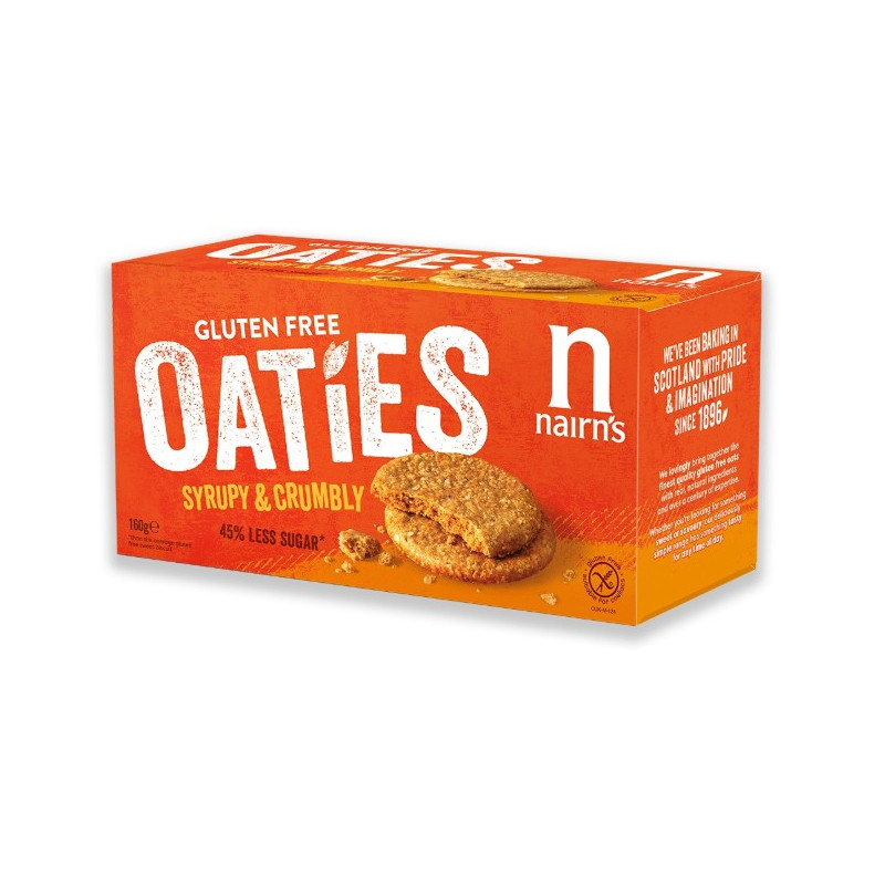Nairn’s brezglutenski ovseni piškoti sirupasti in krhki 160g
