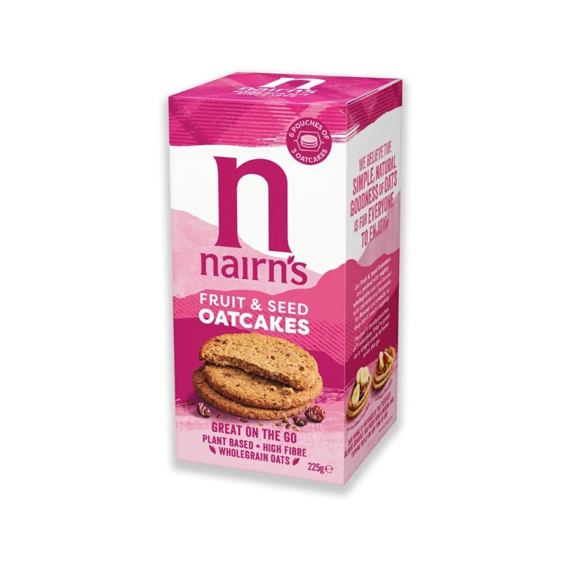 Nairn’s ovseni krekerji s sadjem in semeni 225g