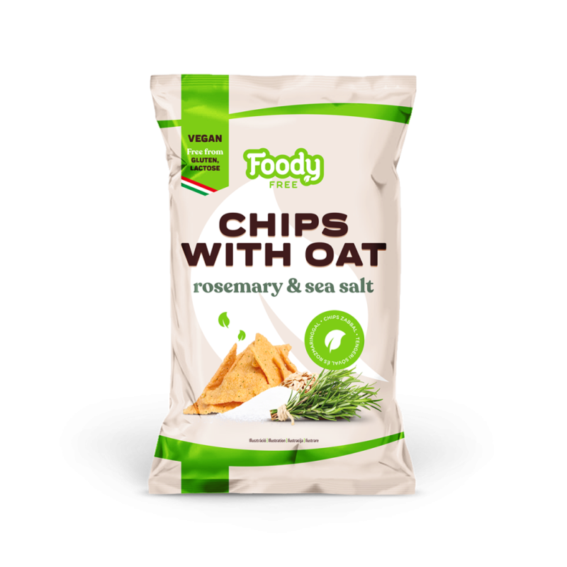 Humus čips iz ovsa z rožmarinom 50g Foody Free