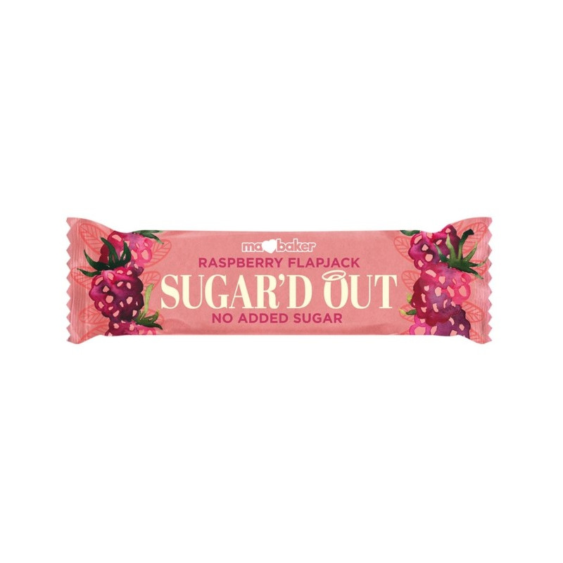 Ma Baker Giant Bar ovsena ploščica brez sladkorja – malina 50g