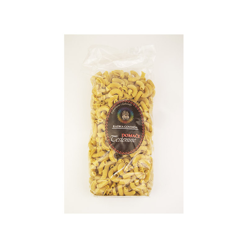 Polžki s kurkumo - Sušene testenine Radha Govinda - 500g
